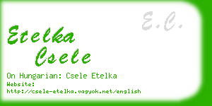 etelka csele business card